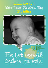 Poster zum Welt Down-Syndrom Tag 2012
