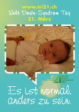 Poster zum Welt Down-Syndrom Tag 2012