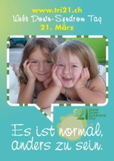 Poster zum Welt Down-Syndrom Tag 2012