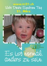 Poster zum Welt Down-Syndrom Tag 2012