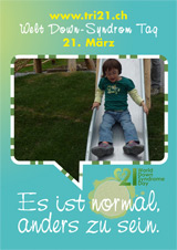 Poster zum Welt Down-Syndrom Tag 2012