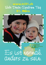 Poster zum Welt Down-Syndrom Tag 2012