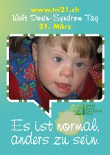 Poster zum Welt Down-Syndrom Tag 2012