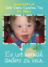 Poster zum Welt Down-Syndrom Tag 2012