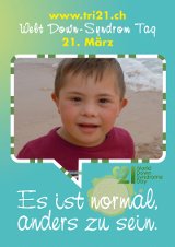 Poster zum Welt Down-Syndrom Tag 2012