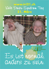 Poster zum Welt Down-Syndrom Tag 2012