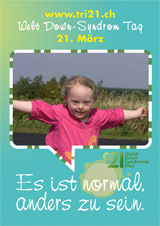 Poster zum Welt Down-Syndrom Tag 2012