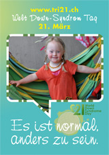 Poster zum Welt Down-Syndrom Tag 2012