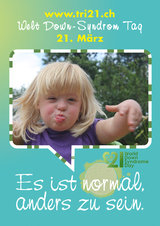 Poster zum Welt Down-Syndrom Tag 2012