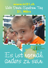 Poster zum Welt Down-Syndrom Tag 2012
