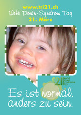 Poster zum Welt Down-Syndrom Tag 2012