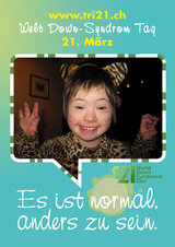Poster zum Welt Down-Syndrom Tag 2012