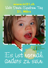 Poster zum Welt Down-Syndrom Tag 2012