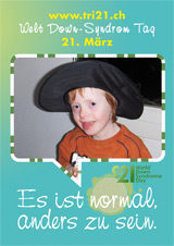 Poster zum Welt Down-Syndrom Tag 2012