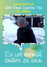 Poster zum Welt Down-Syndrom Tag 2012