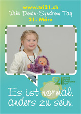 Poster zum Welt Down-Syndrom Tag 2012