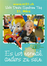 Poster zum Welt Down-Syndrom Tag 2012