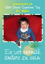 Poster zum Welt Down-Syndrom Tag 2012