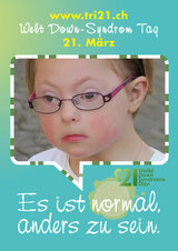 Poster zum Welt Down-Syndrom Tag 2012
