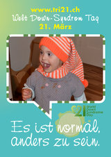 Poster zum Welt Down-Syndrom Tag 2012