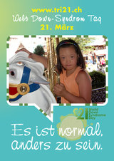 Poster zum Welt Down-Syndrom Tag 2012