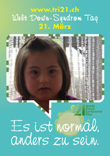 Poster zum Welt Down-Syndrom Tag 2012