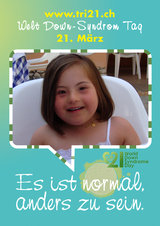 Poster zum Welt Down-Syndrom Tag 2012