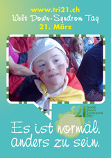 Poster zum Welt Down-Syndrom Tag 2012