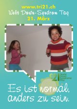 Poster zum Welt Down-Syndrom Tag 2012