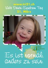 Poster zum Welt Down-Syndrom Tag 2012