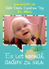 Poster zum Welt Down-Syndrom Tag 2012