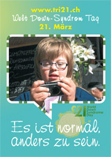 Poster zum Welt Down-Syndrom Tag 2012
