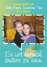 Poster zum Welt Down-Syndrom Tag 2012