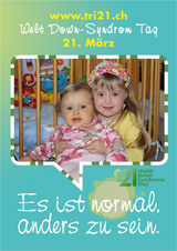 Poster zum Welt Down-Syndrom Tag 2012