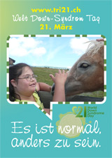 Poster zum Welt Down-Syndrom Tag 2012
