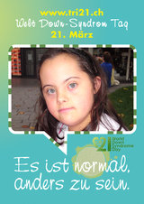 Poster zum Welt Down-Syndrom Tag 2012
