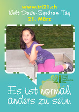 Poster zum Welt Down-Syndrom Tag 2012