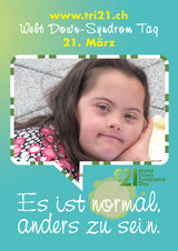 Poster zum Welt Down-Syndrom Tag 2012