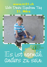 Poster zum Welt Down-Syndrom Tag 2012