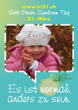 Poster zum Welt Down-Syndrom Tag 2012