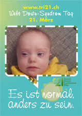 Poster zum Welt Down-Syndrom Tag 2012