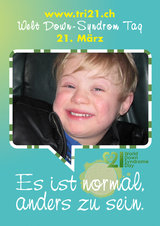 Poster zum Welt Down-Syndrom Tag 2012