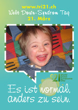 Poster zum Welt Down-Syndrom Tag 2012