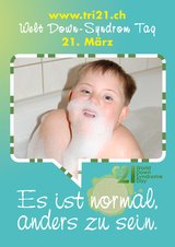 Poster zum Welt Down-Syndrom Tag 2012