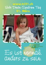 Poster zum Welt Down-Syndrom Tag 2012