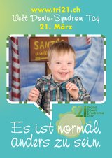 Poster zum Welt Down-Syndrom Tag 2012