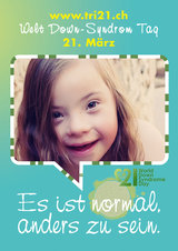 Poster zum Welt Down-Syndrom Tag 2012