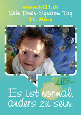 Poster zum Welt Down-Syndrom Tag 2012