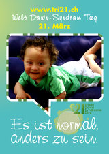 Poster zum Welt Down-Syndrom Tag 2012