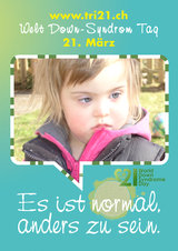 Poster zum Welt Down-Syndrom Tag 2012
